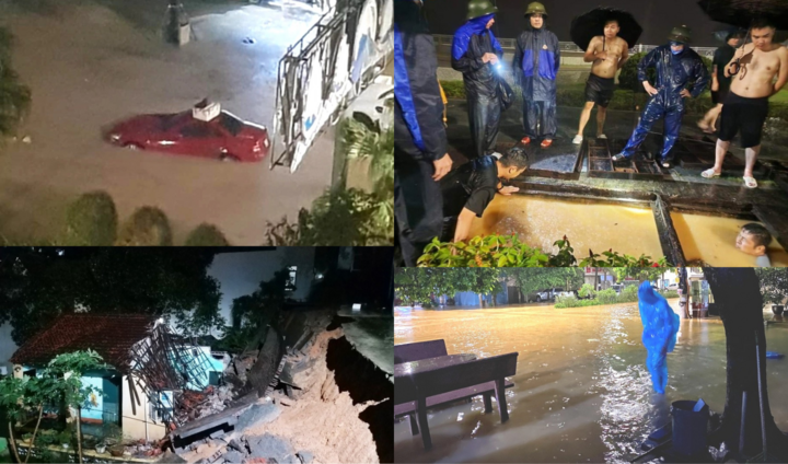 Nhiều khu vực ở Hạ Long chìm trong 