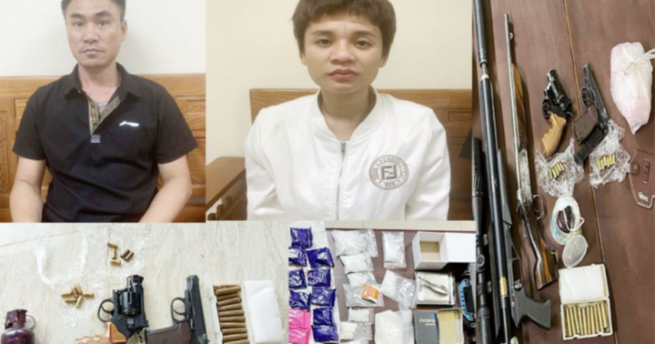 Bắt đôi tình nhân buôn ma túy tinh vi, thu giữ nhiều súng, đạn