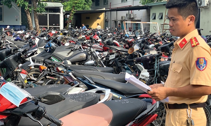 Quy trình thanh lý phương tiện vi phạm bị bắt giữ