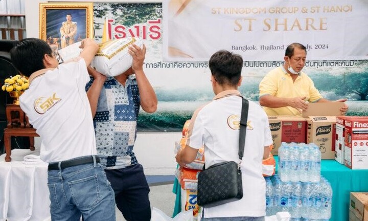 Dự án thiện nguyện ST Share của ST Kingdom Group và ST Hanoi tại Thái Lan