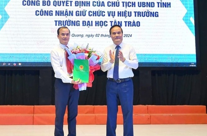 Tân hiệu trưởng của trường Đại học Tân Trào là ai?