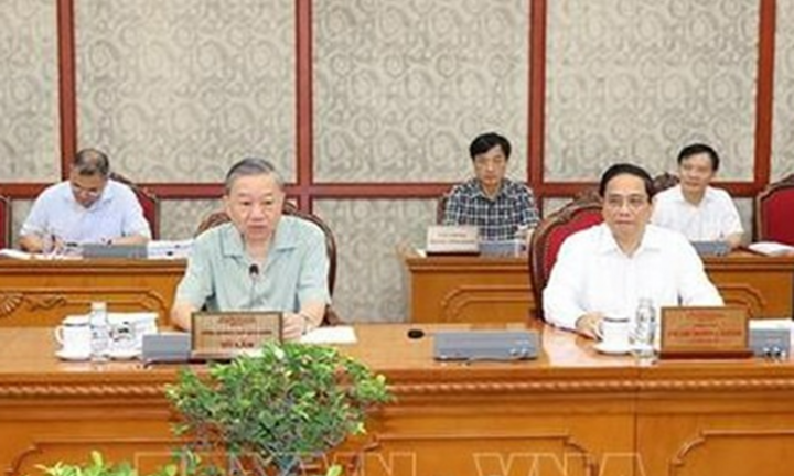 Tổng Bí thư, Chủ tịch nước Tô Lâm chủ trì Phiên họp thường kỳ Bộ Chính trị