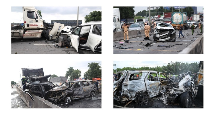 Vụ loạt xe tông liên hoàn, bốc cháy trên cầu Phú Mỹ: Phút thoát chết của tài xế