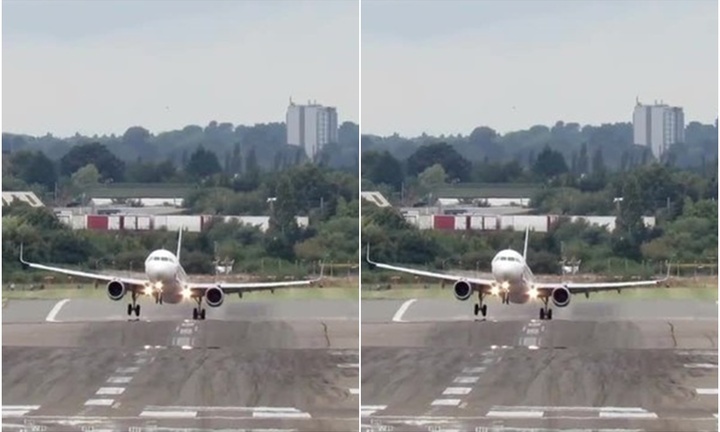 Video: Khoảnh khắc kinh hoàng phi công vật lộn để hạ cánh trong gió mạnh