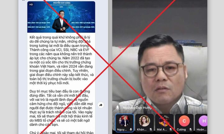 Chứng khoán SSI phát hiện kẻ gian sử dụng AI để mạo danh ông Nguyễn Duy Hưng