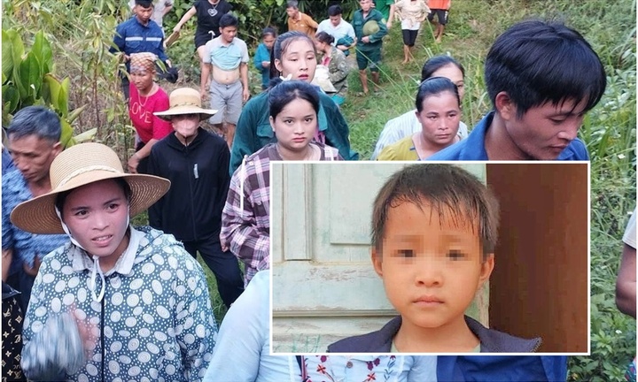 Vụ bé trai 6 tuổi mất tích trong rừng sâu: Hút cạn ao nước gần 80m2 để tìm kiếm