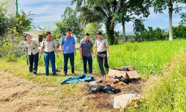 Hà Tĩnh: Tẩm xăng tiêu hủy 5 cá thể hổ đã chết