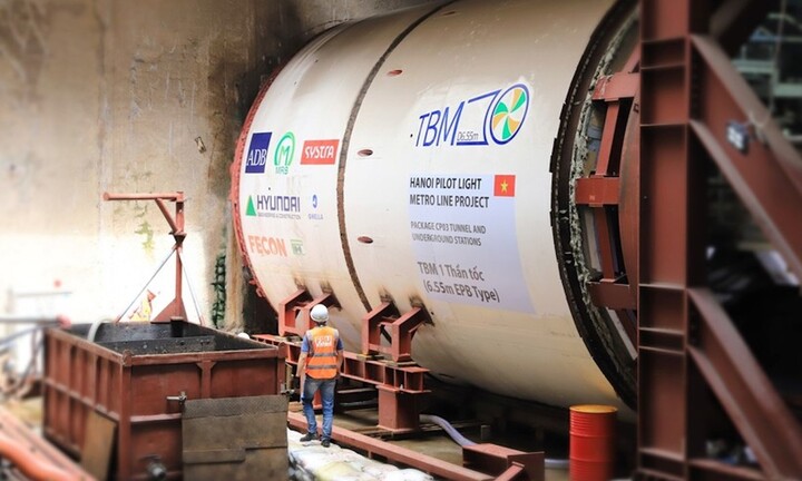 Tiến độ đào hầm dự án metro Nhổn – ga Hà Nội