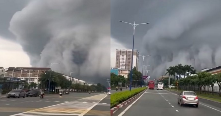 Giải mã hiện tượng mây cuộn trào như sóng thần ở Bình Dương