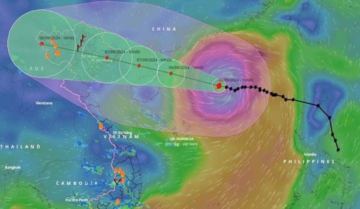 Diễn biến mới nhất bão số 3 Yagi: Đổ bộ đất liền vào chiều 7/9, khuyến cáo người dân ở nhà từ sáng