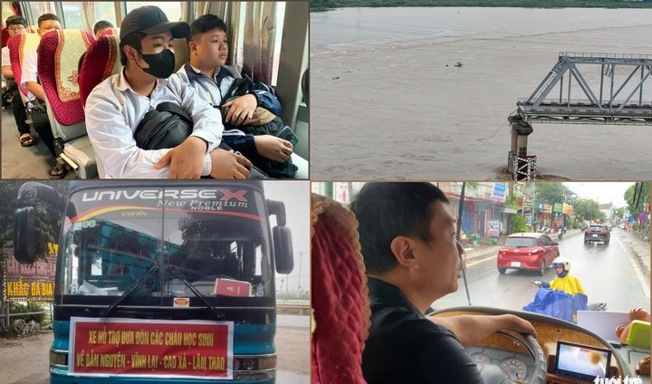 Ấm lòng những chuyến xe tình nghĩa đưa đón học sinh sau vụ sập cầu Phong Châu