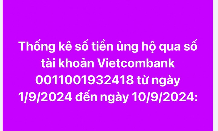 Lý do MTTQ Việt Nam công bố sao kê danh sách ủng hộ đồng bào bị bão lũ