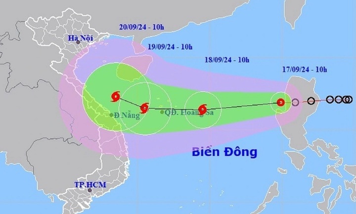Diễn biến mới nhất của áp thấp nhiệt đới, biển Đông có thể đón bão số 4