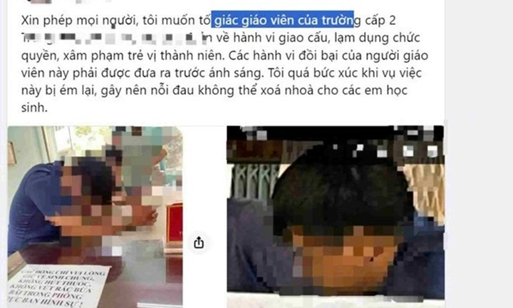 Xác minh thông tin thầy giáo bị