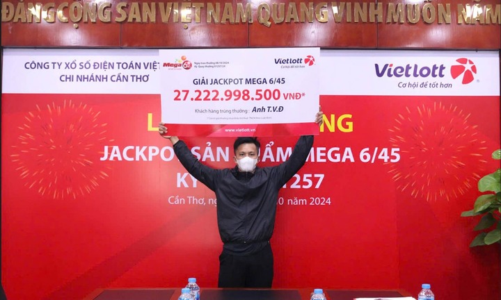 Người đàn ông trúng giải Vietlott hơn 27 tỷ đồng nhờ