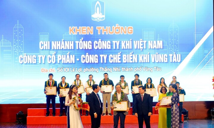 3 công ty trực thuộc PV GAS được tỉnh Bà Rịa - Vũng Tàu tôn vinh Doanh nghiệp tiêu biểu năm 2024