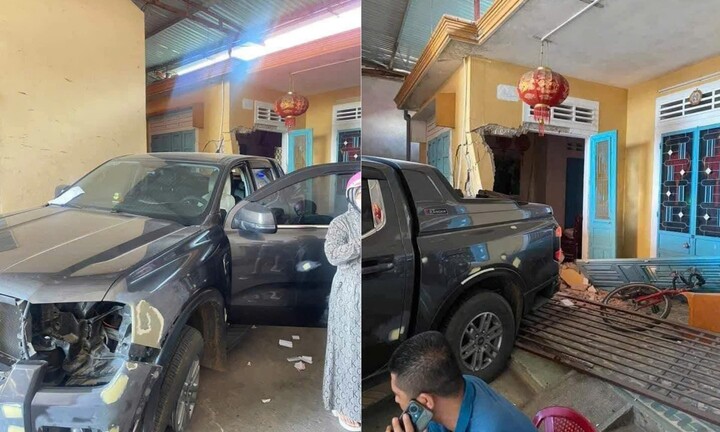 Vụ ô tô bán tải lùi trúng nhà dân, đâm gia chủ tử vong: Tài xế cầm lái là ai?