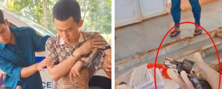 Tạm giữ nam thanh niên gây tai nạn, tàng trữ súng ở Bình Phước