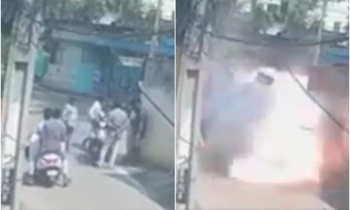 Clip: Xe tay ga chở pháo có tên