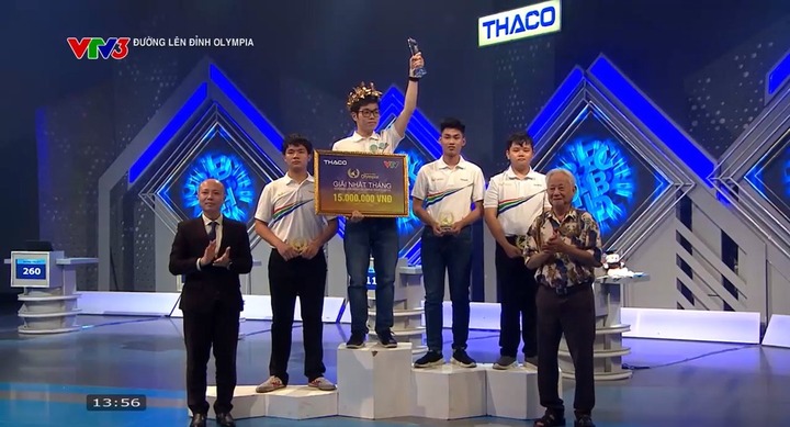 Thi đấu thăng hoa, nam sinh PT Năng khiếu TP.HCM tiến vào cuộc thi Tháng Đường Lên Đỉnh Olympia