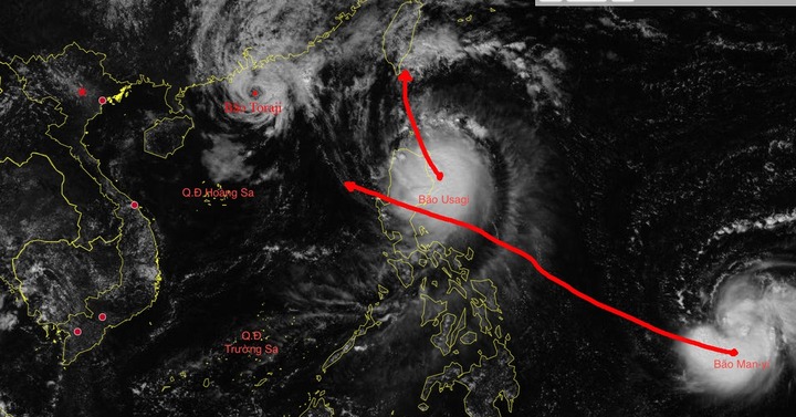 Thời tiết hôm nay ngày 15/11: Bão MAN-YI di chuyển 