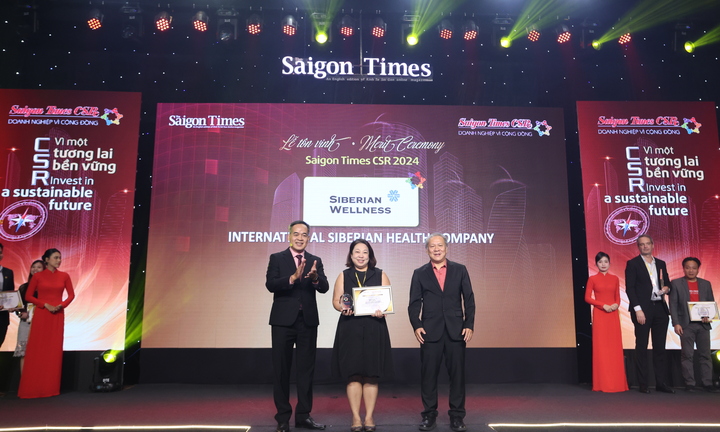 Siberian Wellness nhận giải Saigon Times CSR 2024, cam kết phát triển bền vững và trách nhiệm xã hội