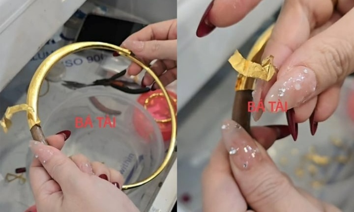 Chân tướng bất ngờ về chiếc kiềng vàng cô dâu khiến dân mạng 