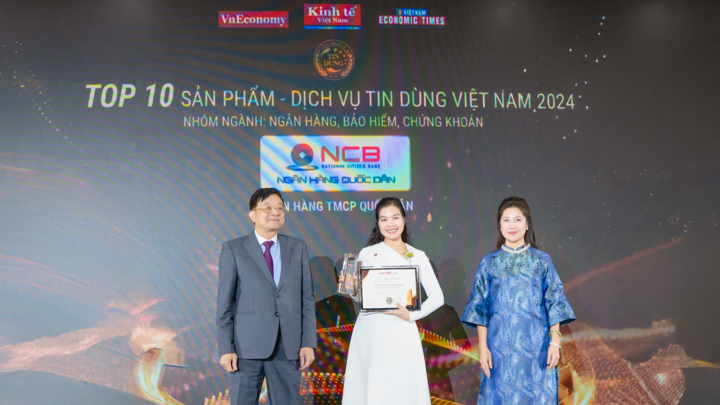 Ngân hàng số cho Doanh nghiệp của NCB 02 năm liên tiếp đạt Top 50 Sản phẩm – Dịch vụ Tin Dùng Việt Nam