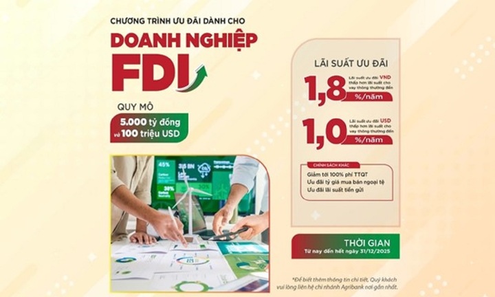 Agribank triển khai Chương trình Thúc đẩy tăng trưởng doanh nghiệp FDI năm 2025