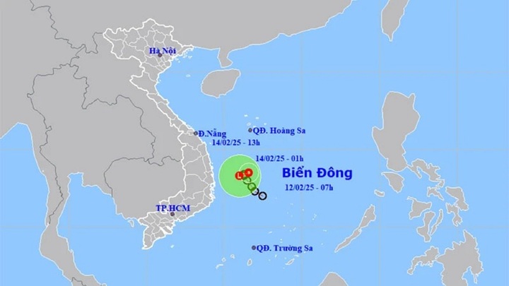 Tin áp thấp mới nhất ngày 14/2: Gió giật cấp 8 trên vùng biển Quảng Ngãi đến Khánh Hòa