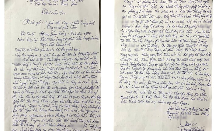 Cô gái 25 tuổi bị thanh niên dụ dỗ bỏ nhà đi và lá thư cảm ơn công an của người cha