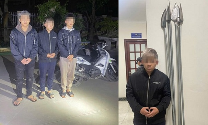 Cảnh sát 141 chặn giữ nhóm đối tượng mang hung khí đi đánh nhau