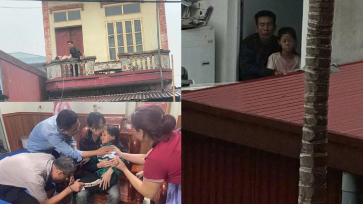 Hiện trường vụ bé gái 9 tuổi bị gã đàn ông dùng dao khống chế, bắt làm con tin ở Bắc Ninh 