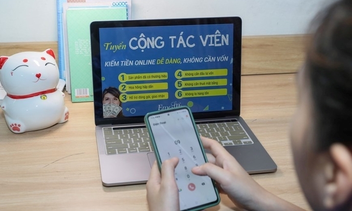 Làm cộng tác viên online để nhận hoa hồng, một phụ nữ bị lừa hơn 700 triệu đồng