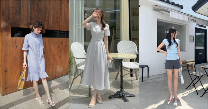 Kiểu trang phục mix với sandal sẽ càng tăng thêm điểm sành điệu