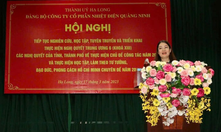 Đảng bộ Công ty cổ phần Nhiệt điện Quảng Ninh thực hiện tốt việc học tập và làm theo tư tưởng, đạo đức, phong cách Hồ Chí Minh