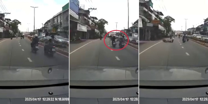 Clip: Nam shipper đá văng người đi xe máy giữa đường rồi bỏ trốn gây phẫn nộ