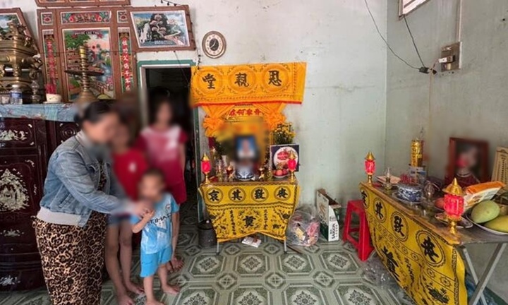 Vụ tai nạn khiến nữ sinh tử vong ở Vĩnh Long: Xót xa mẹ cùng 3 người con bên bàn thờ chồng và con gái