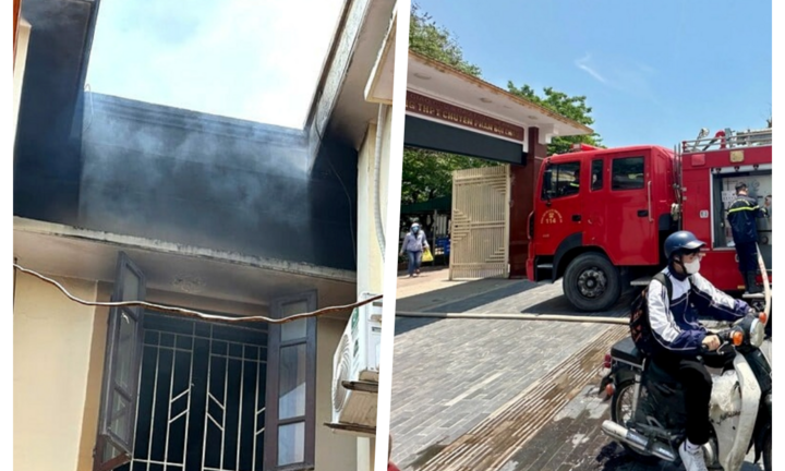 Vụ cháy phòng thí nghiệm Trường THPT chuyên Phan Bội Châu ở Nghệ An: Xác định nguyên nhân ban đầu