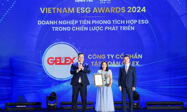 Gelex được vinh danh ở hạng mục tiên phong tích hợp ESG trong chiến lược phát triển