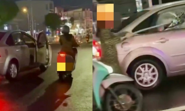 Vụ người phụ nữ đi xe máy hung hãn 