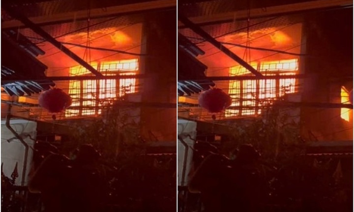 Clip: Kho chứa nến rộng 150m2 bốc cháy ngùn ngụt giữa khuya