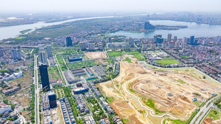 Công viên 65ha lớn nhất Hà Nội đang thành hình