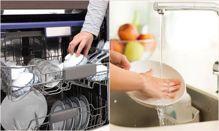 Rửa bát bằng máy hay bằng tay sạch hơn?