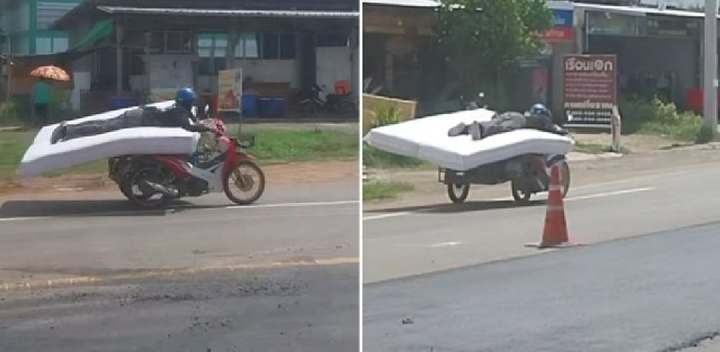 Clip: Ngỡ ngàng với cảnh người đàn ông lái xe điêu luyện trong tư thế 