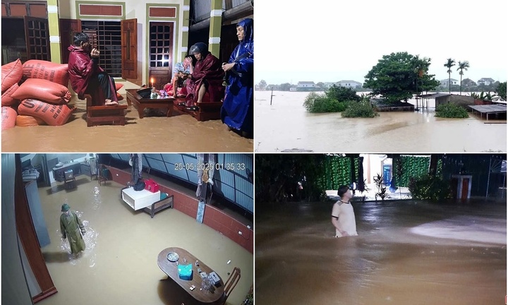 Hà Tĩnh đón mưa lớn dữ dội,