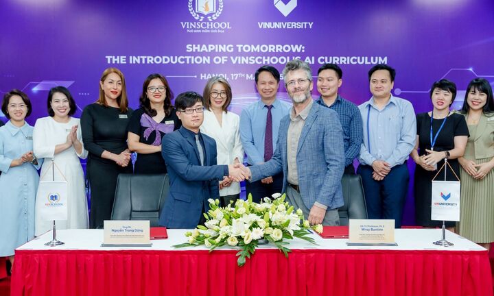 Vinschool triển khai chương trình giáo dục trí tuệ nhân tạo toàn diện từ mầm non đến lớp 12
