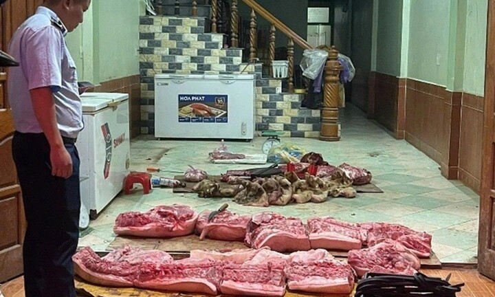 Hà Giang: Tiêu hủy hơn 2 tạ thịt lợn không đảm bảo an toàn thực phẩm