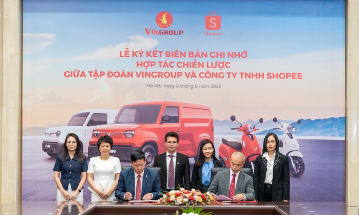 Vingroup và Shopee hợp tác chiến lược phát triển hạ tầng thương mại điện tử gắn với phát triển bền vững