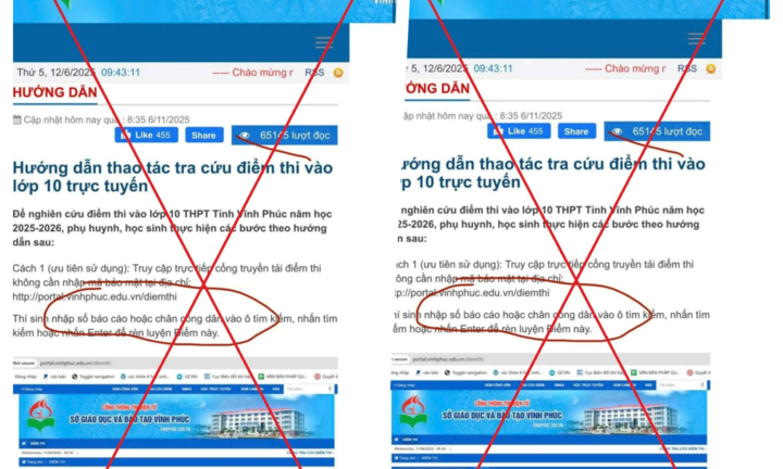 Cảnh báo link 
